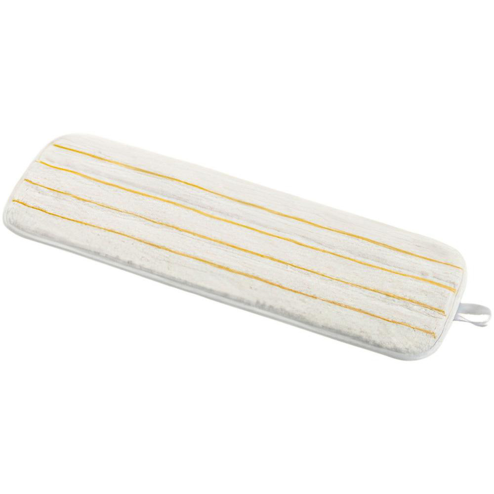 3M 3M™ Easy Shine Applicator Pad, White With Yellow Stripes, 18 in, 10/Case - 7000127861