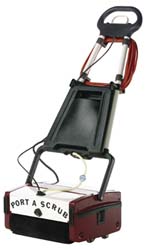Minuteman Floor Scrubber: Electric, 12" Cleaning Width, 1 hp, 650 RPM - M12110