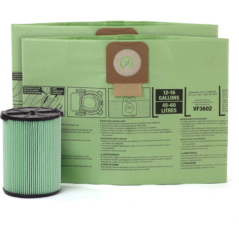 Dustless Technologies Vacuum Cleaner HEPA Filter: Dry & Wet Pickup, HEPA Filter - 13201