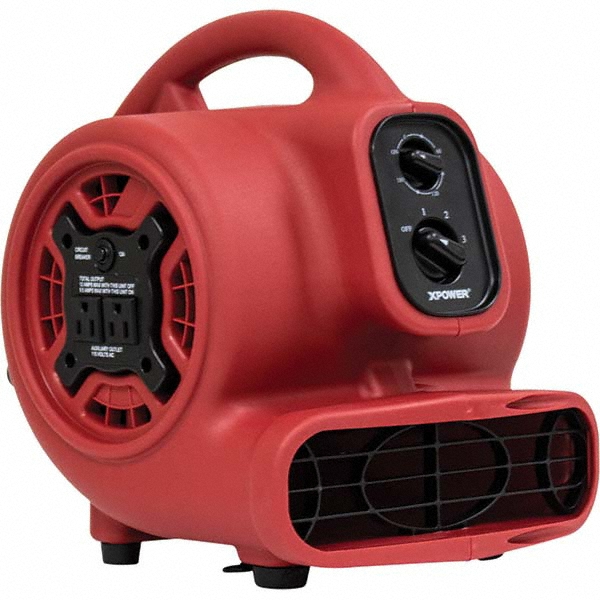 XPower Manufacturing Carpet & Floor Dryers: Application: Drying tight spaces such as crawl spaces, under counters, inside cabinets, bathrooms, auto interiors; Horsepower: 1/4; Airflow Direction: Horizontal; Minimum Air Flow: 925 CFM - P-230AT-GREEN