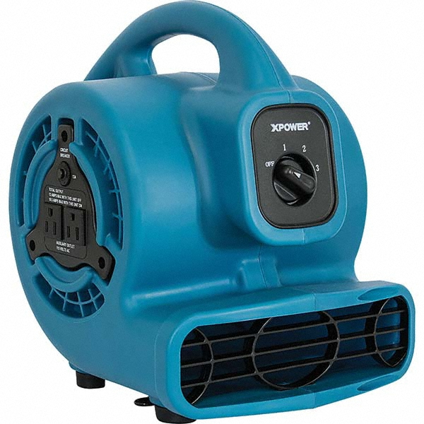 XPower Manufacturing Carpet & Floor Dryers: Application: Drying tight spaces such as crawl spaces, under counters, inside cabinets, bathrooms, auto interiors; Horsepower: 1/4; Airflow Direction: Horizontal; Minimum Air Flow: 925 CFM - P-230AT-GREEN