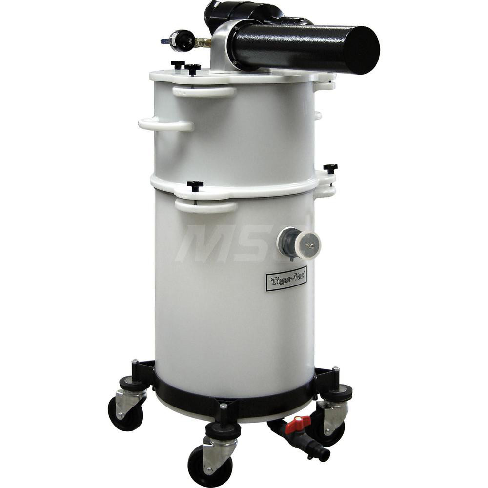 Tiger-Vac Explosion-Proof, Pneumatic HEPA, Dry & Wet Cleaner: Air, HEPA Filter, 17 gal Capacity - 110276