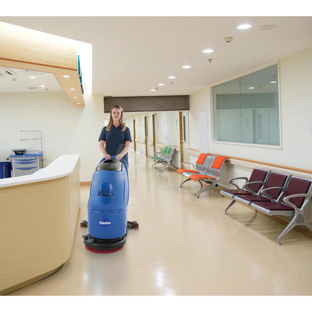 Clarke CA30 17E Cord Electric Walk Behind Scrubber, 17" Cleaning Path, Brush Assist Drive, Cord Electric - CLARKE430C