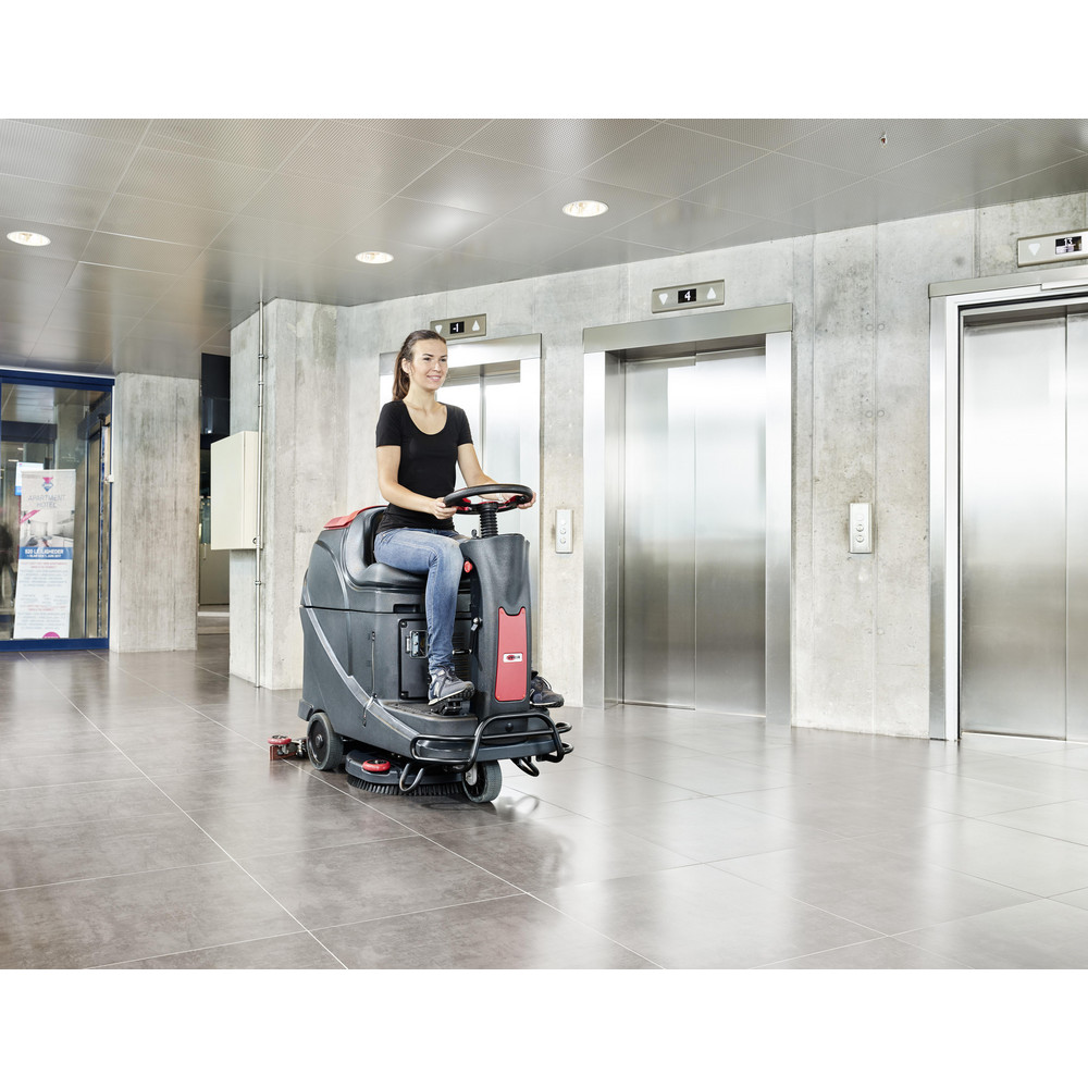 Nilfisk Floor Buffers, Polishers & Scrubbers: Product Type: Floor Scrubber; Power Source: Battery; Cleaning Width: 20 in - 56385073
