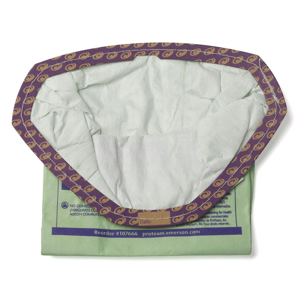 ProTeam Vacuum Cleaner Bags: Bag Type: Disposable Filter Bag; Pickup Type: Dry Pickup; Compatible Vacuum Type: Backpack Vacuum; Compatible Vacuum Capacity: 3 qt - 107666