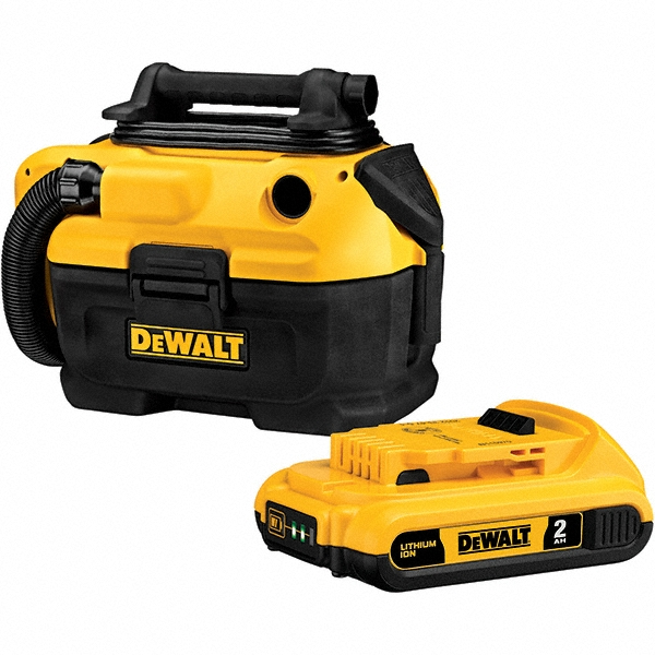 Milwaukee Tool Wet/Dry Vacuum: Battery, 2.0 gal - 8615820/4337720