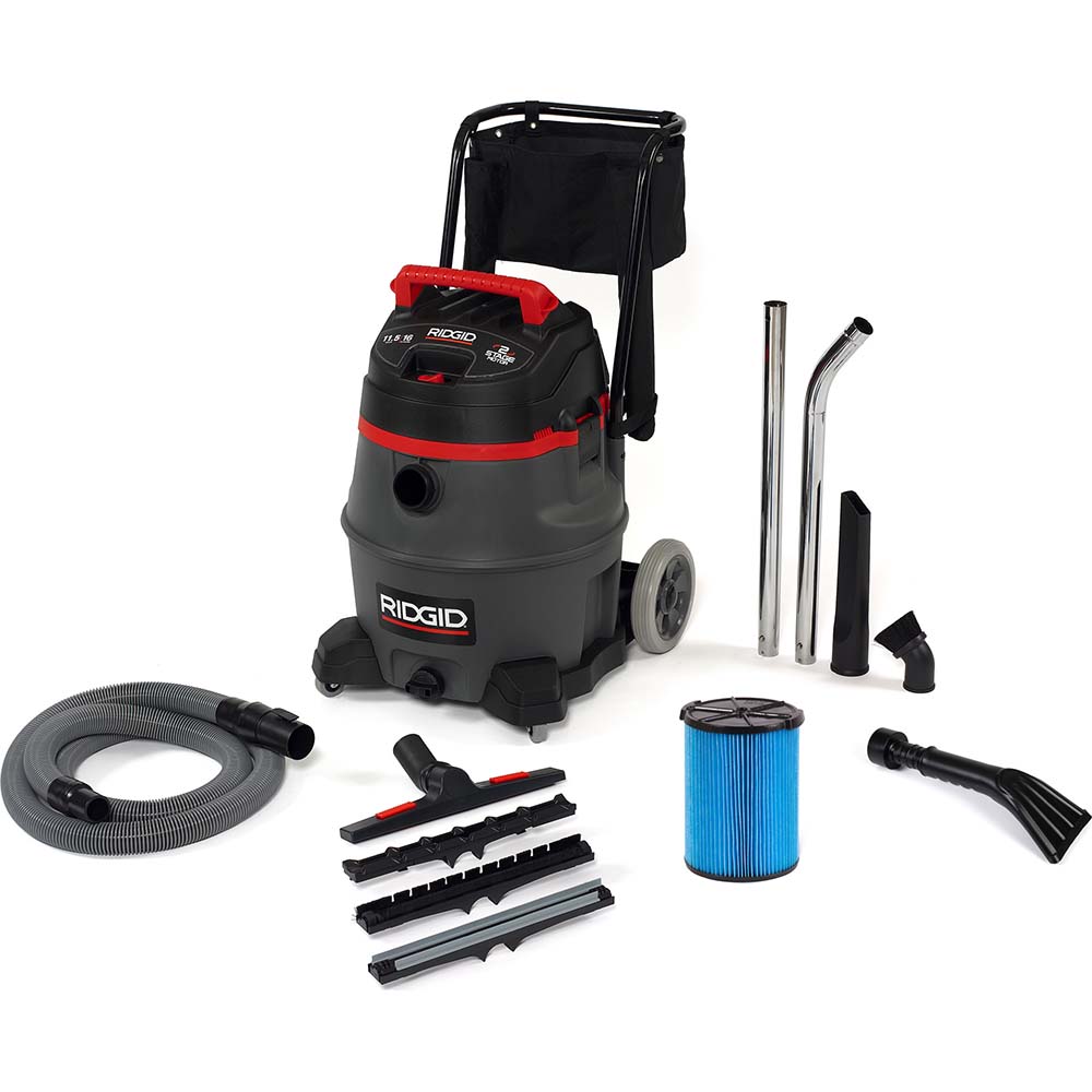 Ridgid Wet/Dry Vacuum: Electric, 16.0 gal, 11.5 Amp - 50363