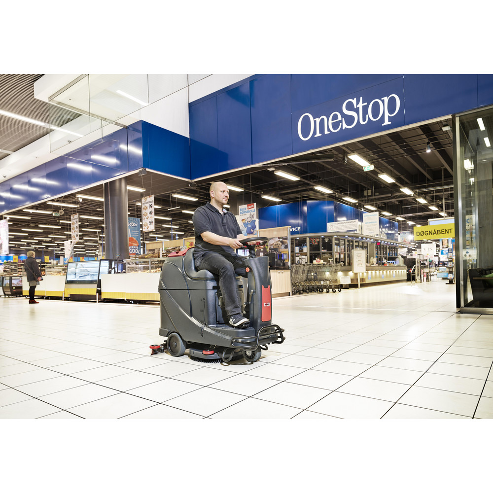 Nilfisk Floor Buffers, Polishers & Scrubbers: Product Type: Floor Scrubber; Power Source: Battery; Cleaning Width: 20 in - AS530R-TPPL