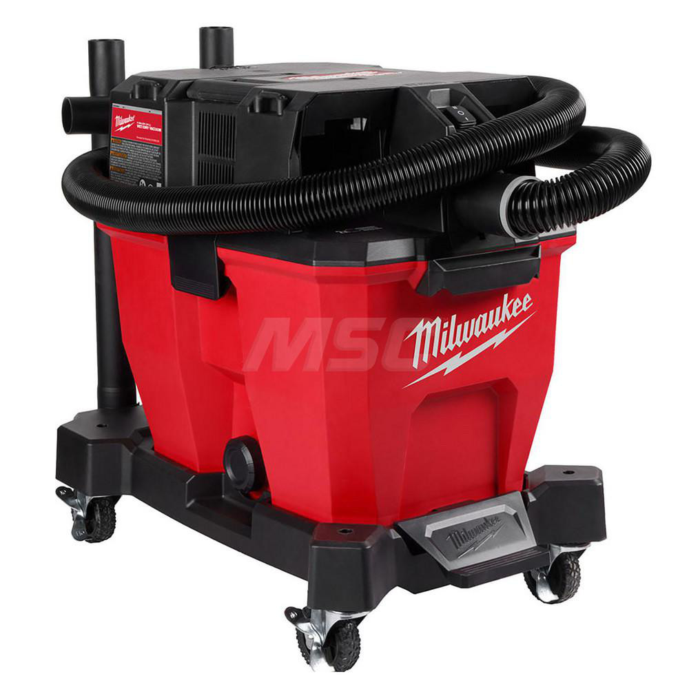 Milwaukee Tool Wet/Dry Vacuum: Battery, 1.6 gal - 1815190/1358660