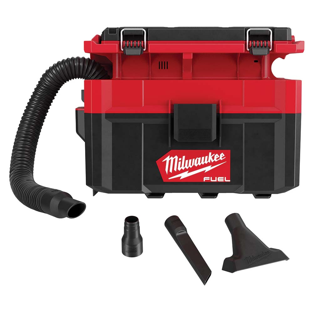 Milwaukee Tool Wet/Dry Vacuum: Battery, 1.6 gal - 1815190/1358660
