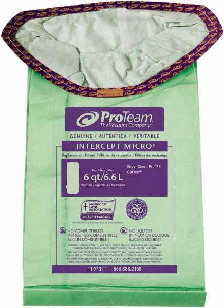 Minuteman Vacuum Cleaner Bags: Bag Type: Disposable Filter Bag; Compatible Vacuum Capacity: 6 gal (US) - 805041