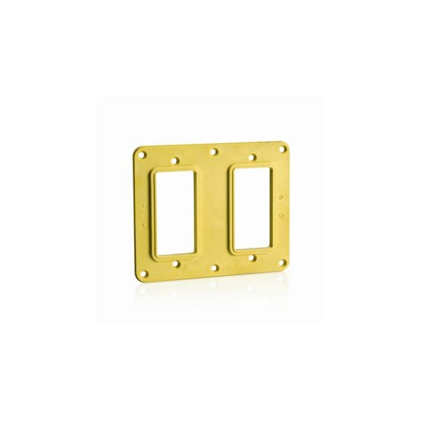 Leviton Power Distribution Units Pdus 2 Gang GFCI And GFCI Cvr Yellow - 3251-Y