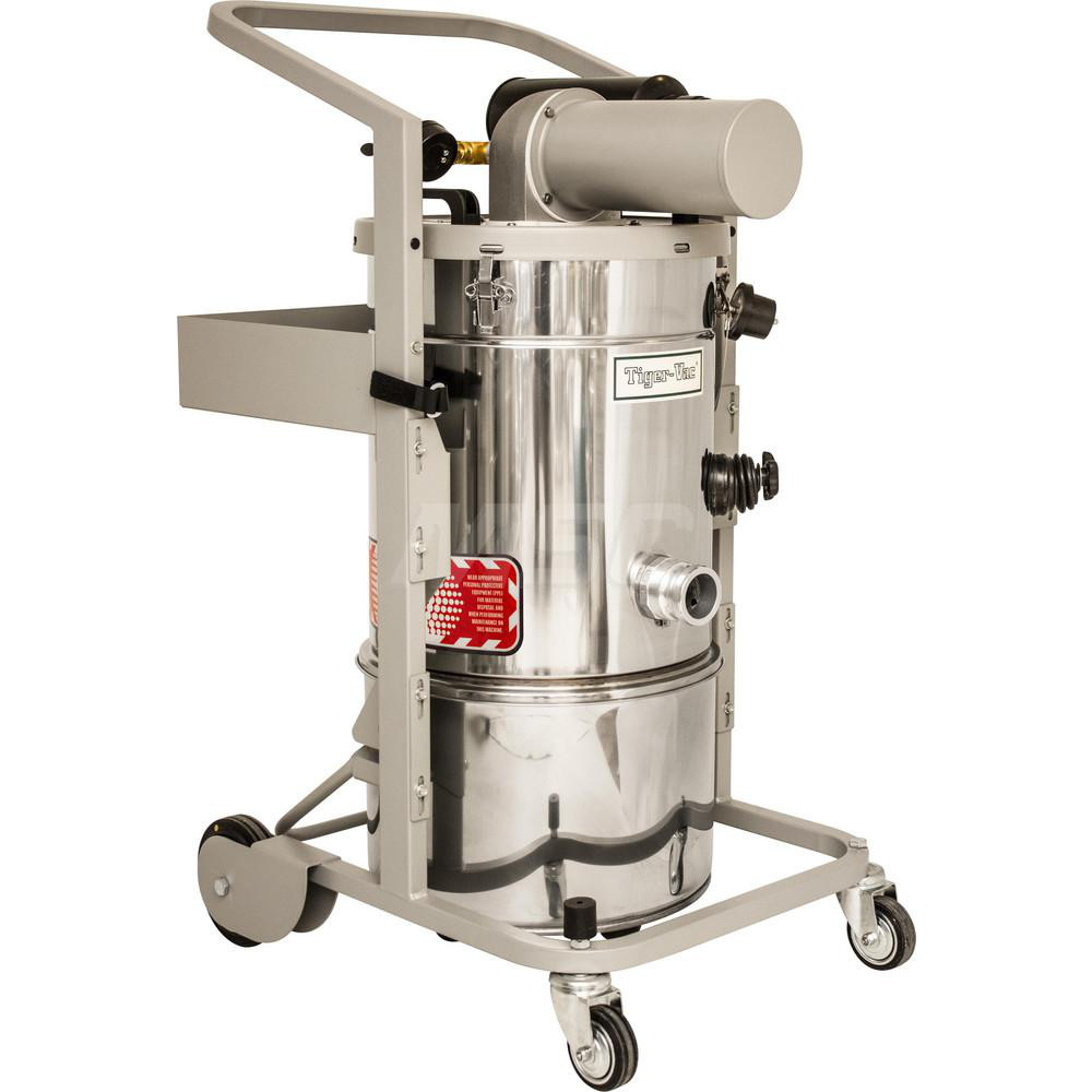 Tiger-Vac Explosion-Proof & Pneumatic HEPA Cleaner: Air, HEPA Filter, 6.6 gal Capacity - 110400