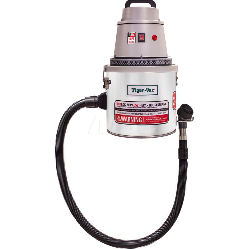 Tiger-Vac Handheld Cleaner: Electric, ULPA Filter, 0.5 gal Capacity - 110735A