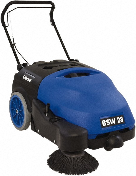Clarke BSW28 Sweeper, 28" Sweeping Path, Battery Powered, Walk Behind Sweeper - 9084705010