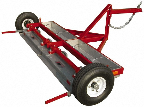 Made in USA 96" Long Tow-Behind Magnetic Sweeper with Wheels - MKS4000-8