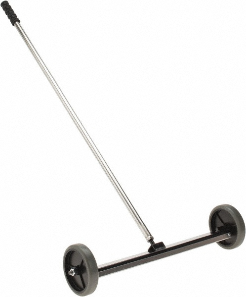 Made in USA 24" Long Push Magnetic Sweeper with Wheels - MKS1-24