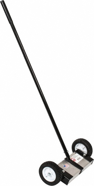Made in USA 24" Long Push Magnetic Sweeper with Wheels - MKS1-24