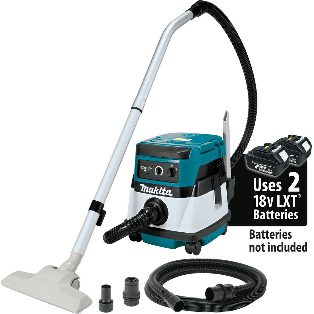 Makita Dry & Wet Cleaner: Battery, 2.1 gal Capacity - XCV04Z
