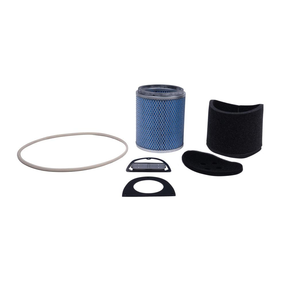 Guardair Vacuum Cleaner Repair Parts: Part Type: Maintenance Kit; Compatible Vacuum Type: Drum-Top Vacuum Head; For Use With: 55 Gallon PowerQUAD Vacuums - PQNMK55