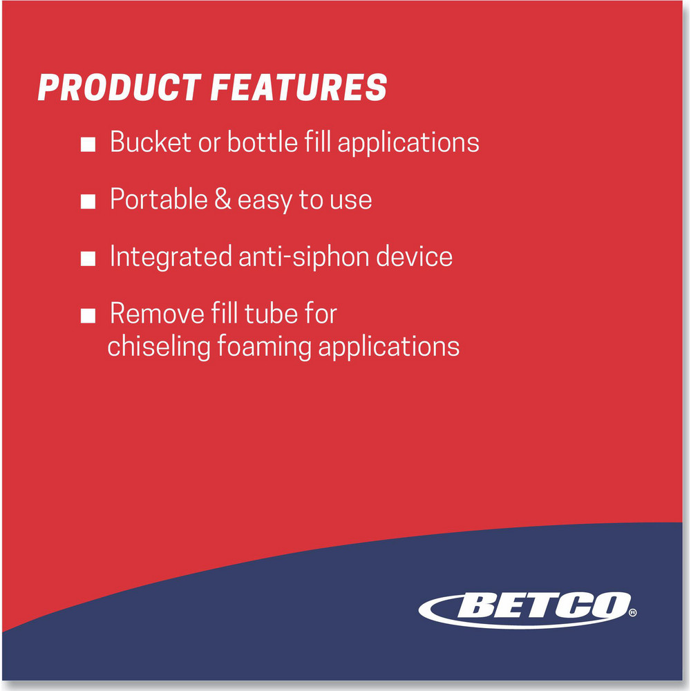 Betco Spray Bottles & Triggers: Dispensing System/Hose, 1 L, 6.350 - BET9129000