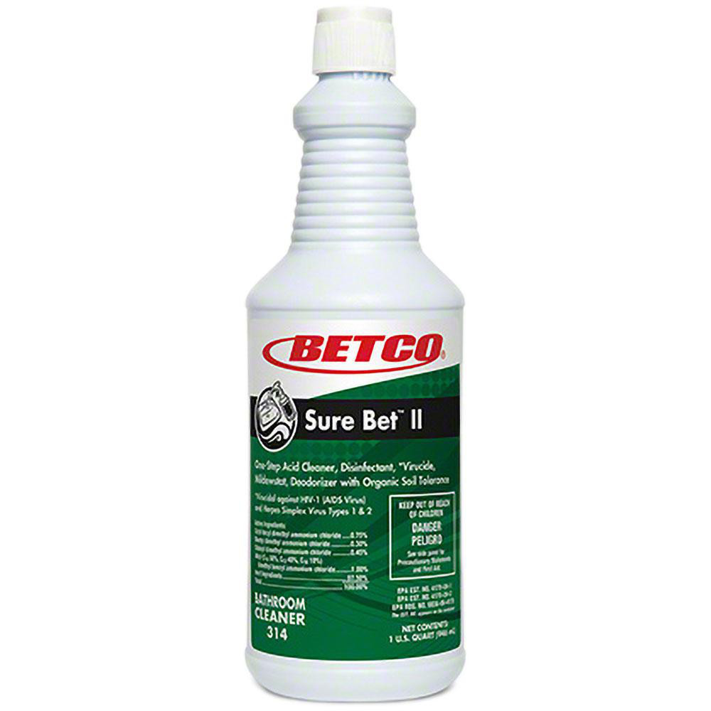Betco All-Purpose Cleaner: 32 oz, Bottle, Disinfectant - BET3141200