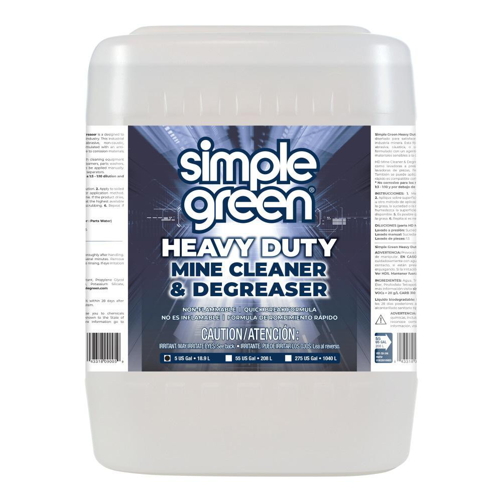 Simple Green® Cleaner &/Degreaser Degreaser: 5 gal (Pail), Pail, Concentrated - 0100200108005