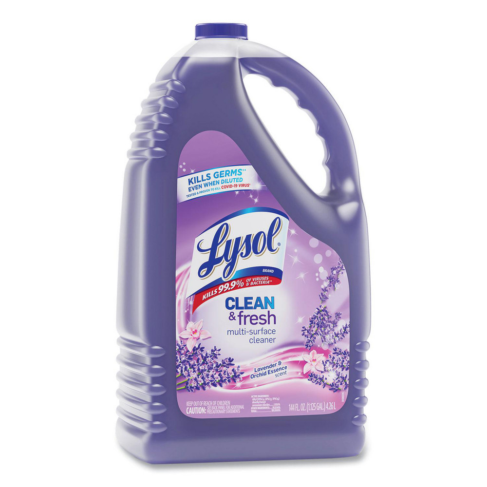 Lysol Clean and Fresh Multi-Surface Cleaner, Sparkling Lemon and Sunflower Essence, 144 oz Bottle, 4/Carton - RAC77617