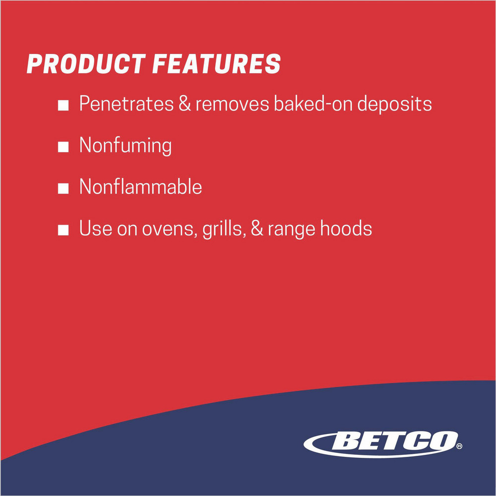 Betco Oven Cleaners: Liquid, Bottle, 1 gal, Yes - BET10010400