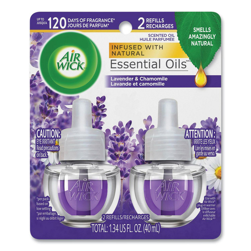Air Wick Scented Oil Refill, Lavender and Chamomile, 0.67 oz, 2/Pack - RAC78473PK