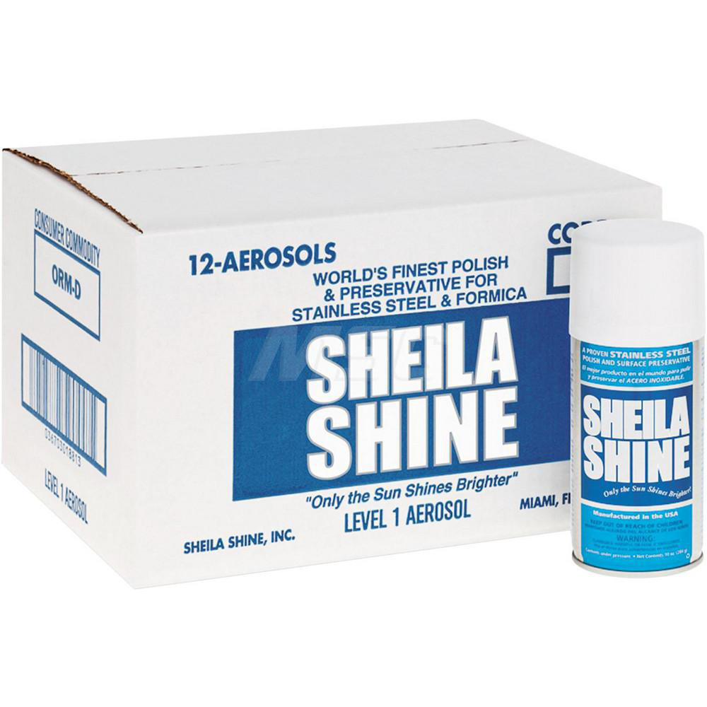 Misty Stainless Steel Cleaner & Polish: Liquid, 15 fl oz Aerosol, Lemon Scent - AMR1001541