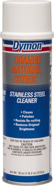 Misty Stainless Steel Cleaner & Polish: Liquid, 15 fl oz Aerosol, Lemon Scent - AMR1001541