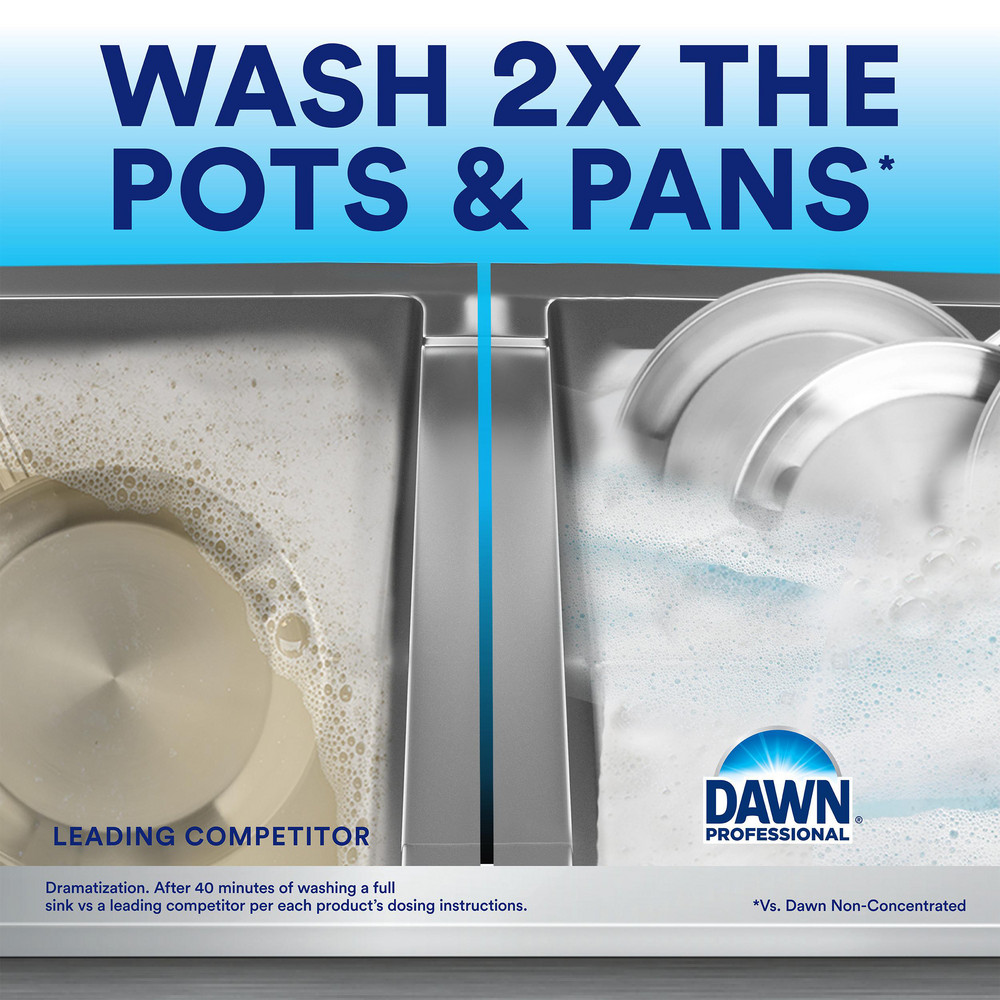 Dawn Professional Dawn Professional Manual Pot & Pan Detergent, Dish Soap, Dishwashing Liquid, Lemon Scent, 38 fl oz - PGC45113EA