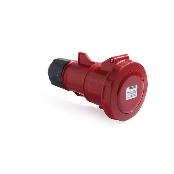 Famatel IP67 IEC Pin & Sleeve Receptacle 32A 380/440V 3P+4W for Heavy Duty Use - 24308