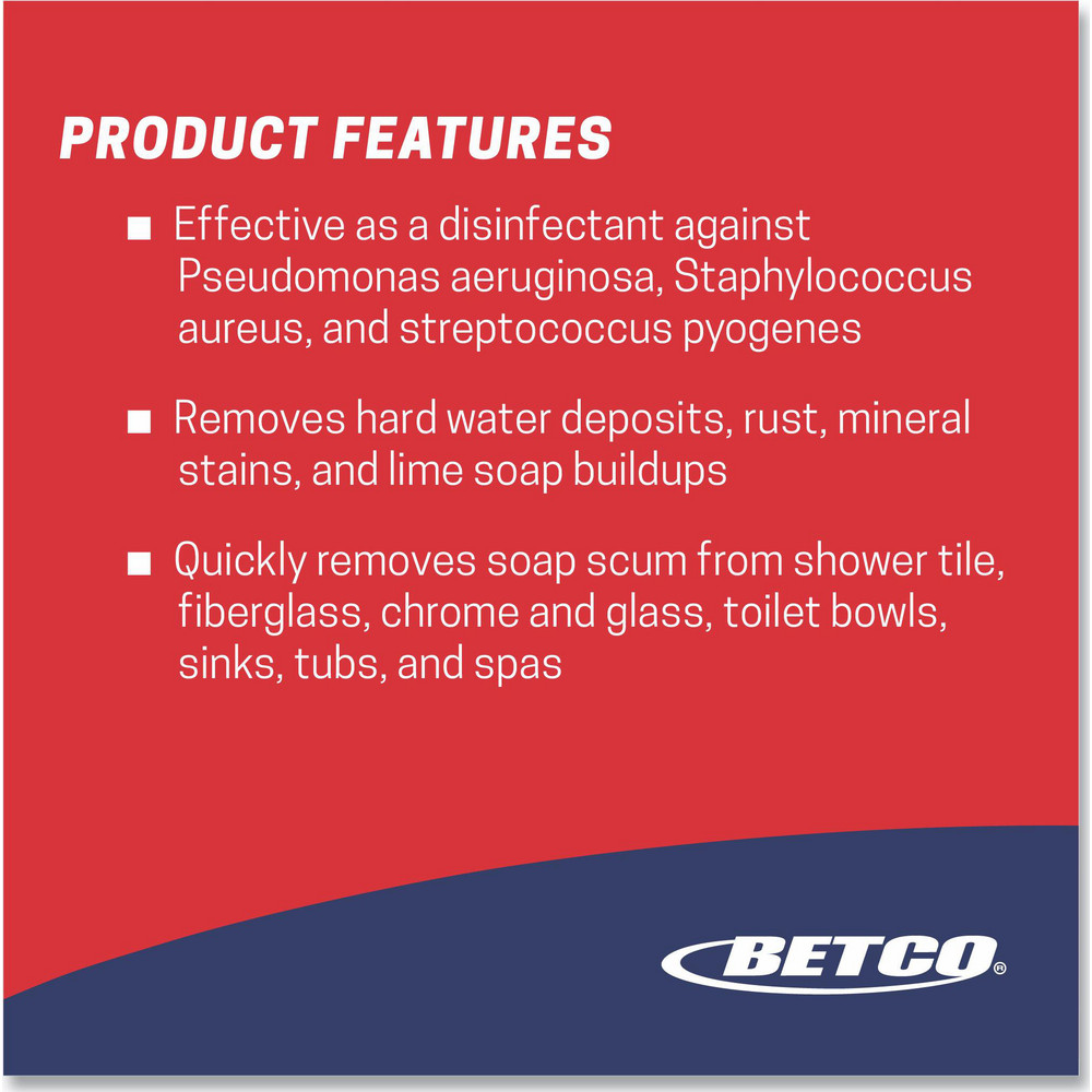 Betco All-Purpose Cleaner: 1 gal, Bottle, Disinfectant - BET3140400