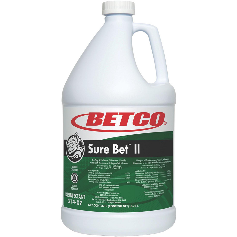 Betco All-Purpose Cleaner: 1 gal, Bottle, Disinfectant - BET3140400