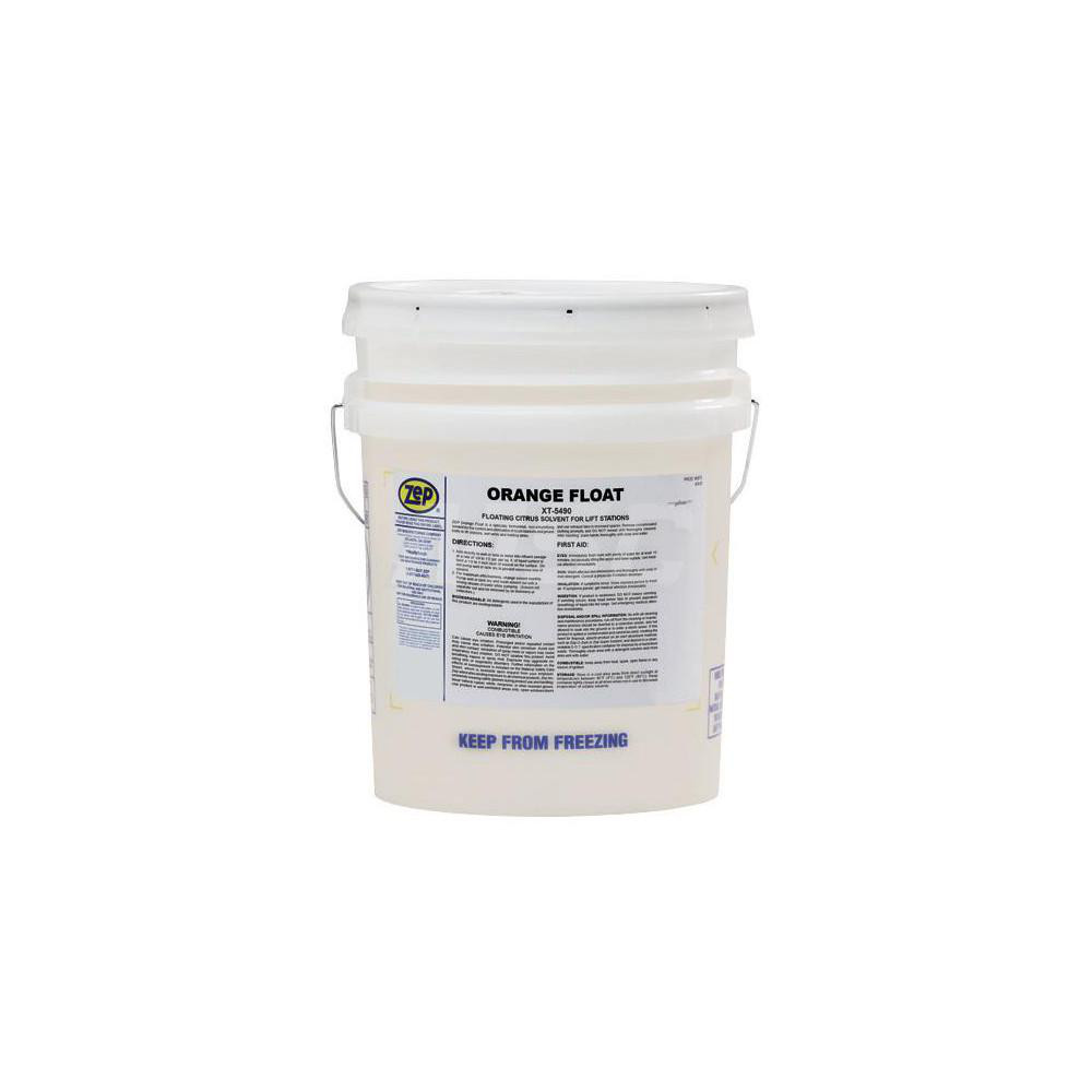 ZEP Orange Float XT-5490 Floating Citrus Solvent for Lift Stations, 5 gal, Citrus Scent - 367035