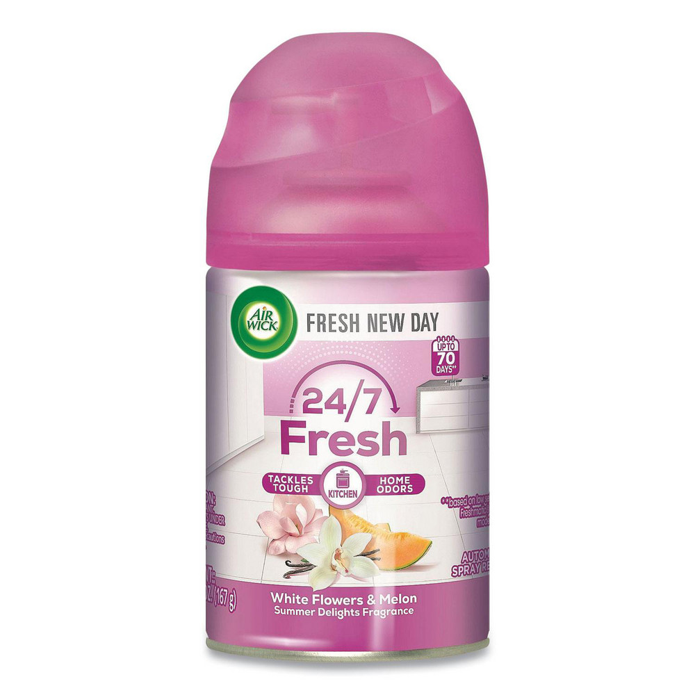 Air Wick Freshmatic Life Scents Starter Kit, White Flowers and Melon Summer Delights, 5.89 oz Aerosol Spray - RAC88410KT