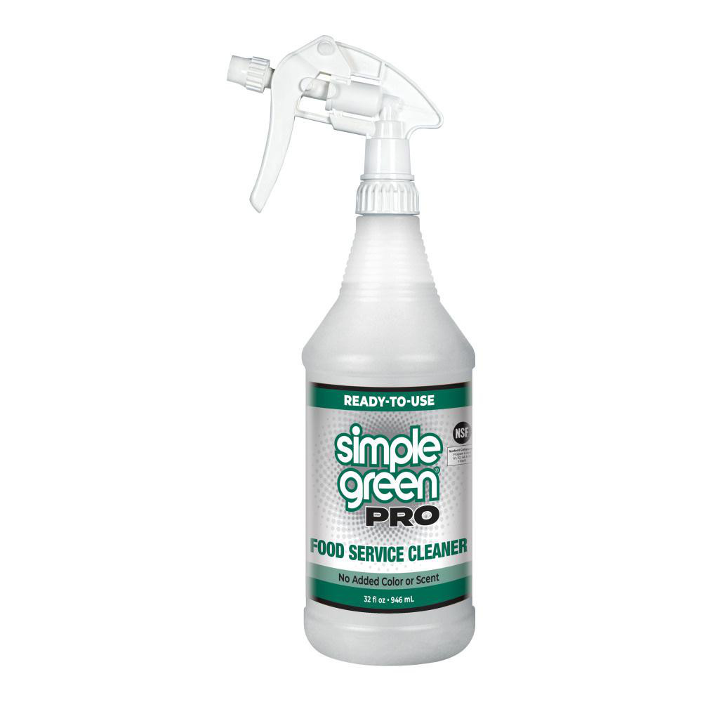Simple Green® Food Service Degreaser: 32 oz, Trigger Spray Bottle - 0610101201032