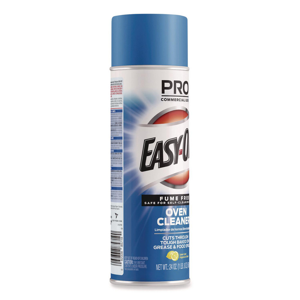 Professional Easy-Off Fume Free Max Oven Cleaner, Foam, Lemon, 24 oz Aerosol Spray, 6/Carton - RAC85260