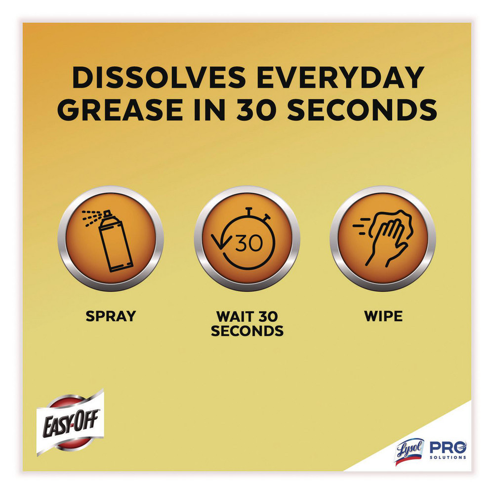 Professional Easy-Off Fume Free Max Oven Cleaner, Foam, Lemon, 24 oz Aerosol Spray, 6/Carton - RAC85260