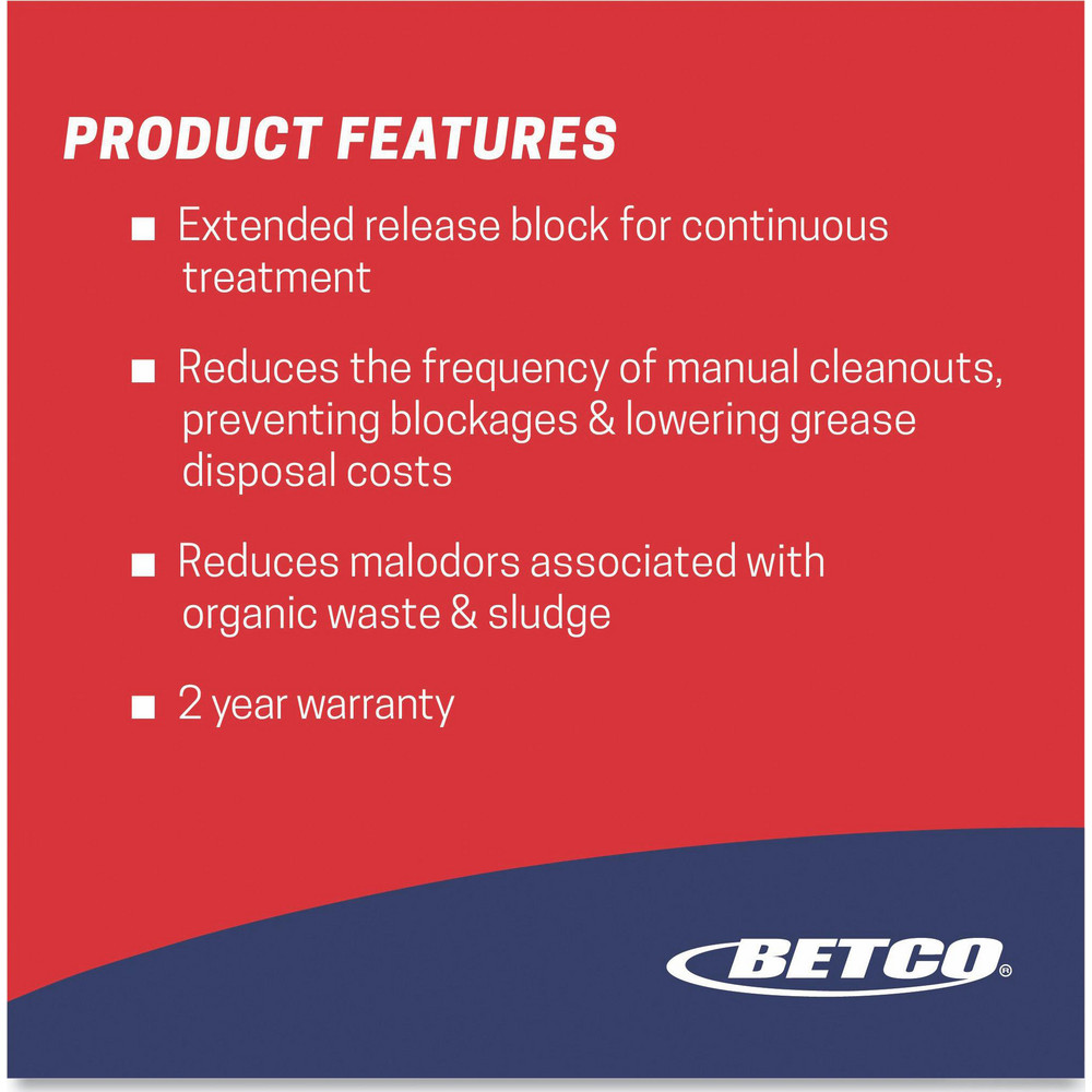 Betco Drain Cleaners & Openers: Product Type: Drain Cleaner; Form: Solid; Container Type: Box; Container Size: 8 oz - BETZ320C1400