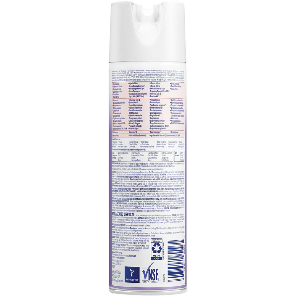 Lysol Disinfectant Spray, Lavender, 19 oz Aerosol Spray, 12/Carton - RAC89097CT