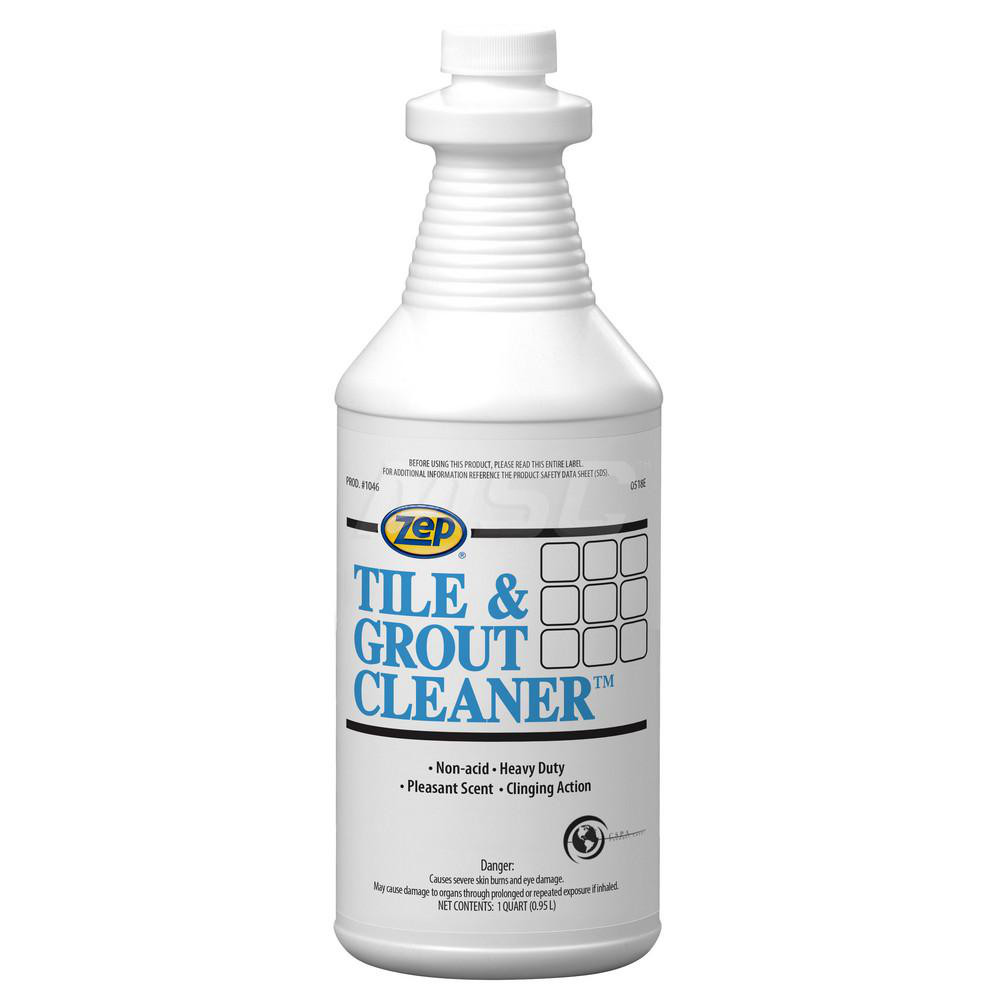 ZEP Tile & Grout Cleaner, 1 qt, Pleasant Scent, 12/Case - 104601
