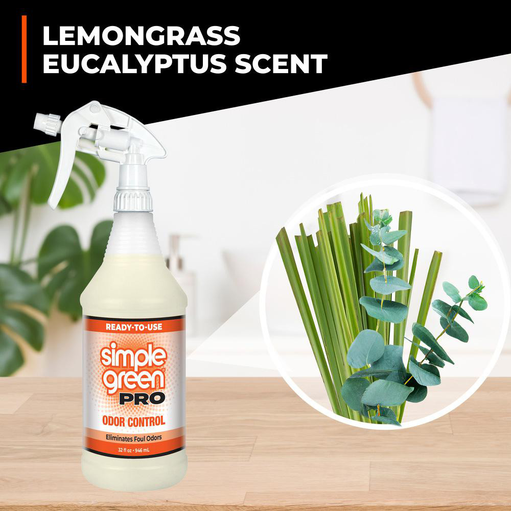 Simple Green® Air Fresheners: Freshener Type: Odor Neutralizer; Form: Liquid; Container Type: Trigger Spray Bottle; Dispensing Method: Spray - 0710101204032