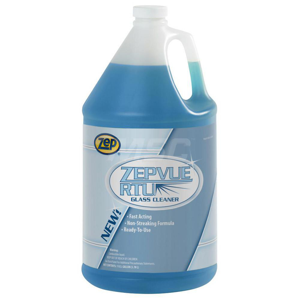 ZEP Zepvue Glass Cleaner, 1 qt, Pleasant Scent, 12/Case - 101001