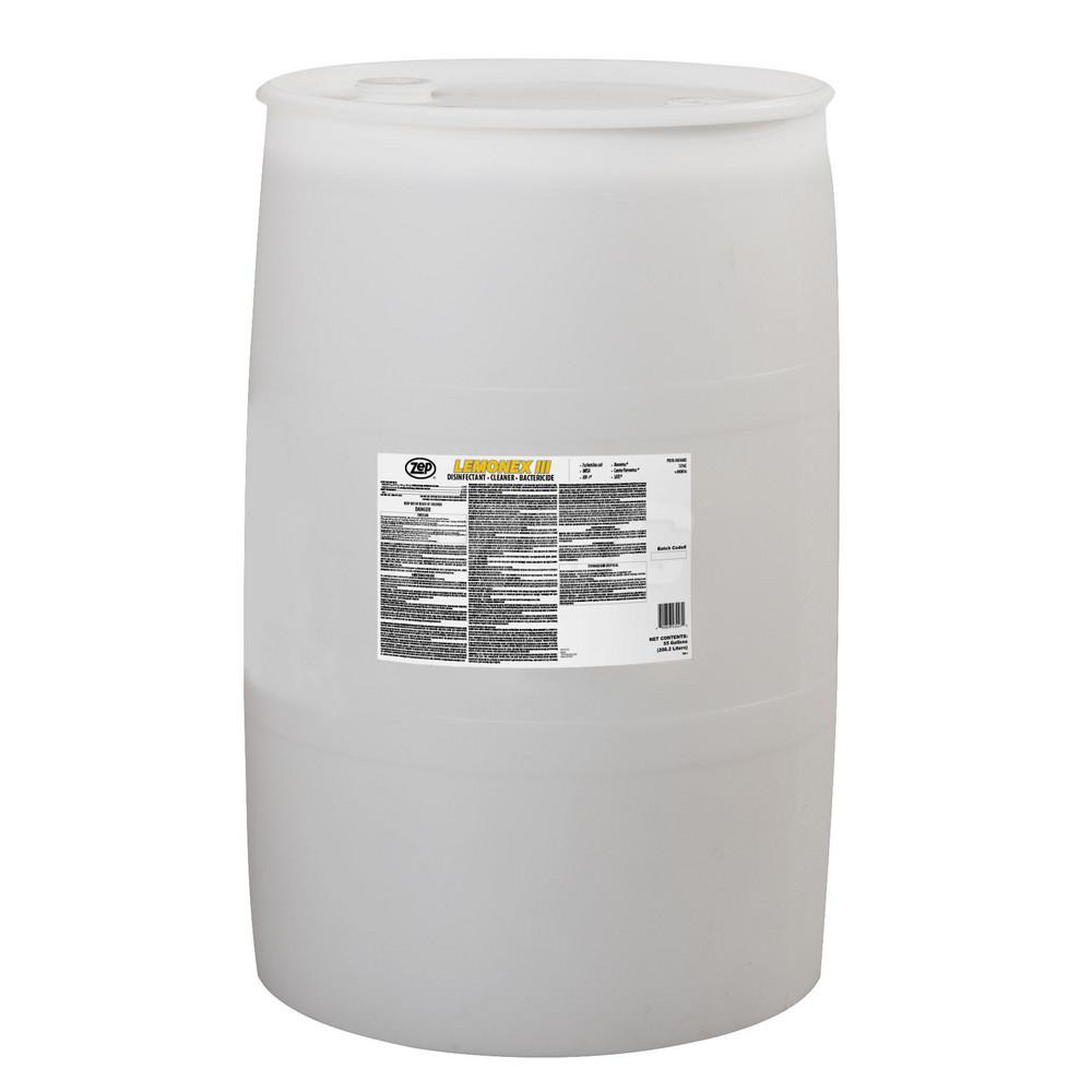 ZEP Lemonex III Disinfectant, 55 gal, Lemon Scent - 434485