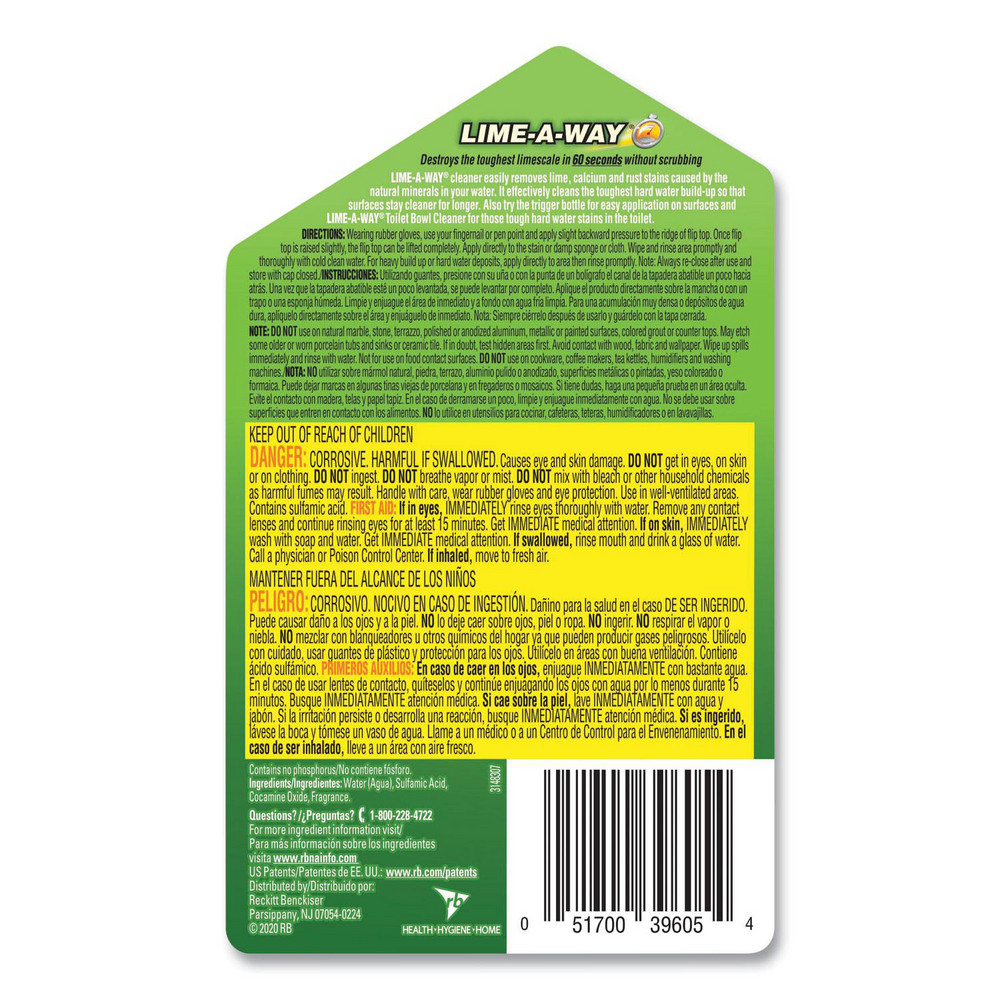 Lime-A-Way Lime, Calcium and Rust Remover, 28 oz Bottle, 6/Carton - RAC87000CT