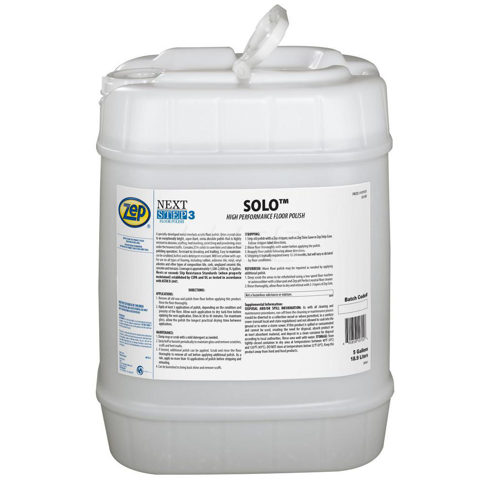 ZEP Zep Solo High Performance Floor Sealer & Polish, 5 gal, Mild Scent - 107035