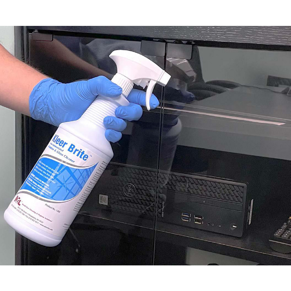 National Chemical Laboratories Glass Cleaners: Liquid, Plastic Bottle, Ready To Use, Ammonia-Free, 32 oz - 1303-36